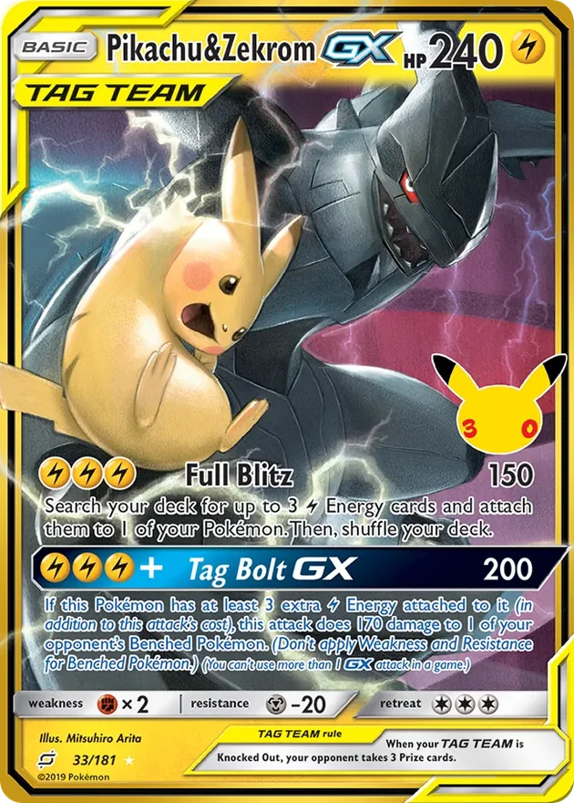 Pikachu & Zekrom-GX