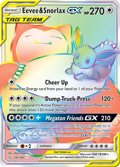 Eevee & Snorlax-GX