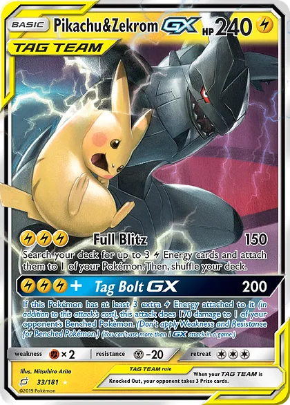 Pikachu & Zekrom-GX